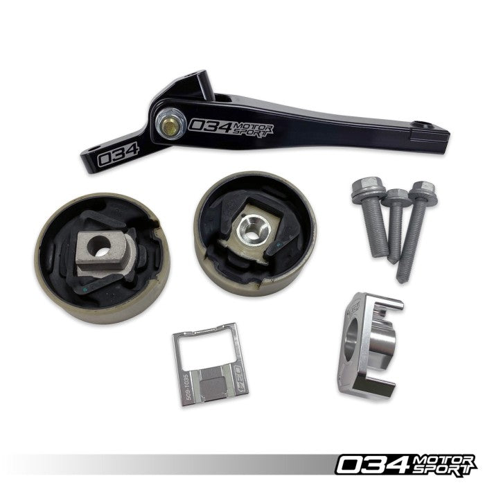 034Motrsport Billet Spherical Dogbone Mount Performance Pack with Dogbone Pucks, Volkswagen & Audi MQB And MQB EVO With Manual Or 6-speed DSG