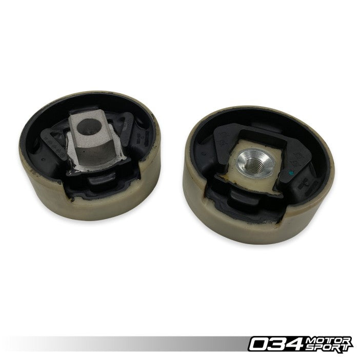 034Motorsport Billet Spherical Dogbone Mount Performance Pack with Dogbone Pucks, Audi 8V.5 RS3 and 8S TTRS
