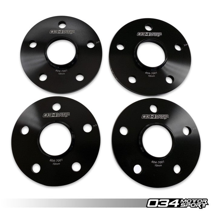 Wheel Spacer Pair, 10mm, Audi/Volkswagen 5x112mm with 57.1mm Centerbore 01