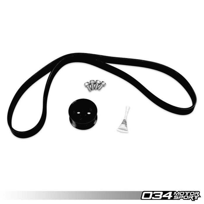 034Motorsport 3.0 TFSI Supercharger Pulley Upgrade, C7.5 Audi A6/A7, D4 A8 & 4M Audi Q7 3.0T