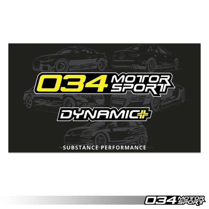 034Motorsport Dynamic+ Wall Banner, 1.7' x 3'
