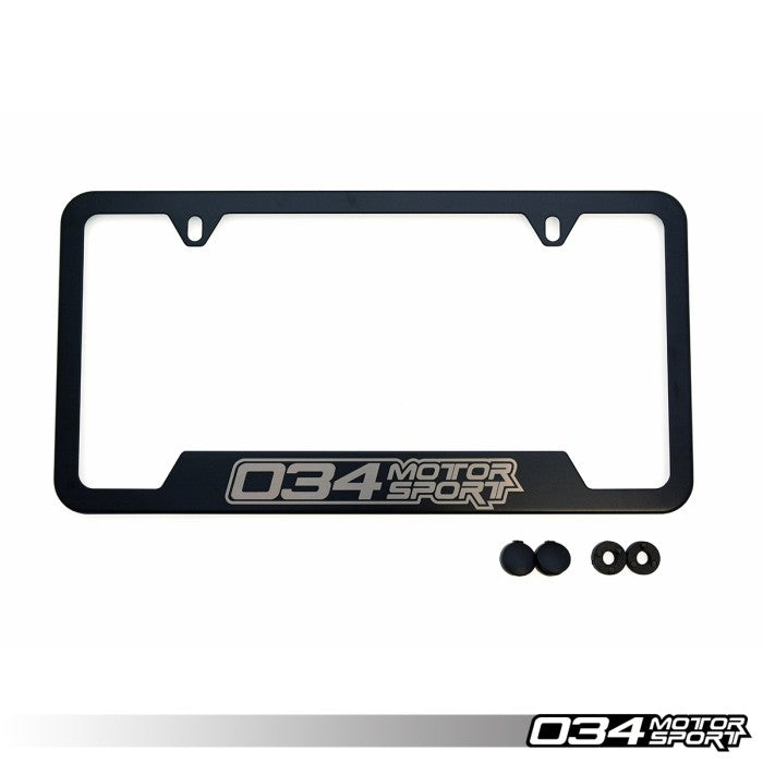 034Motorsport License Plate Frame - Powdercoated Stainless Steel