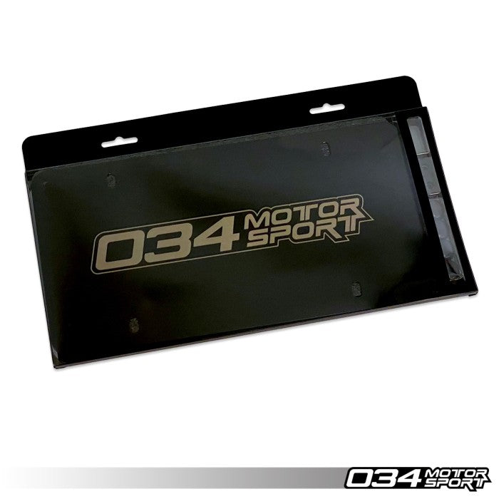 034Motorsport License Plate, Powdercoated Stainless Steel