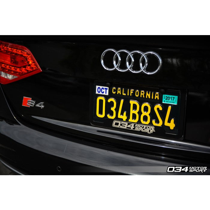 034Motorsport License Plate Frame - Powdercoated Stainless Steel