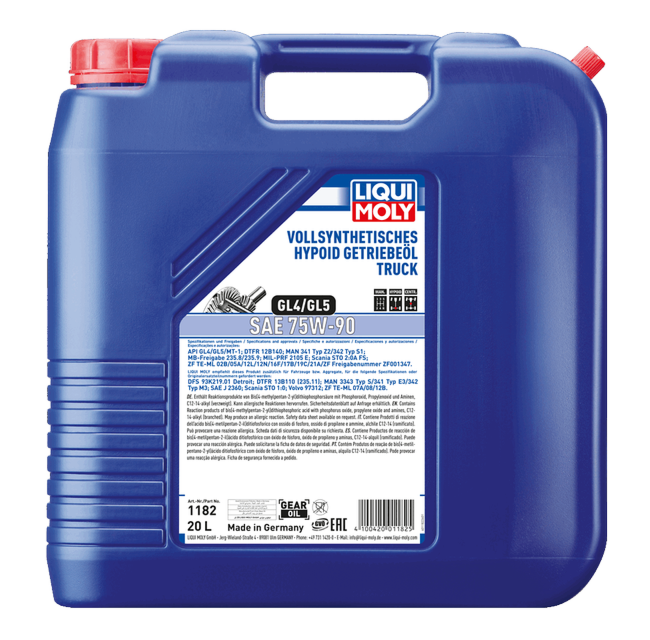 Fully Synthetic Hypoid-Gear Oil Truck (GL4/5) 75W-90 | LIQUI MOLY - Harrys Euro