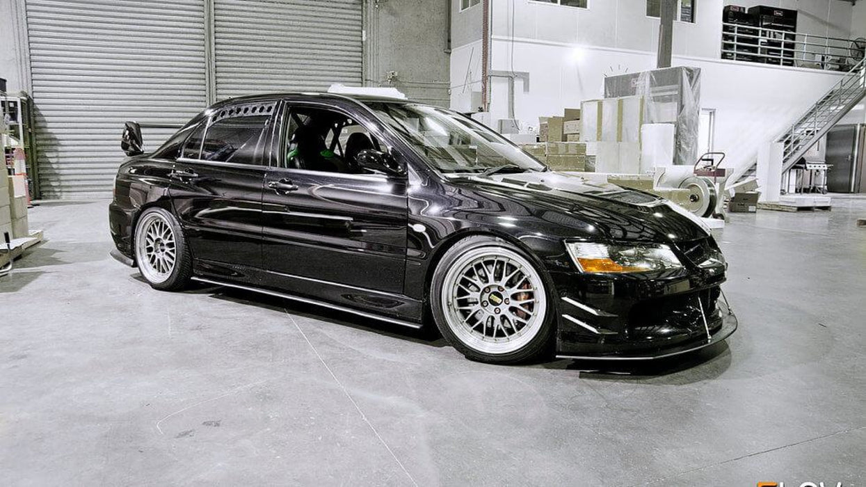 Lancer Evolution 7/8/9 Side Skirt Extension Splitters (Pair)-Flow Designs
