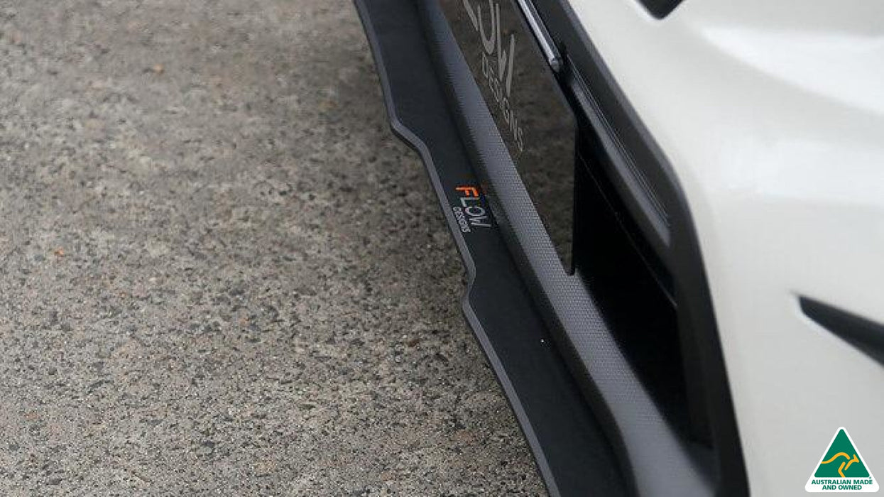 VA WRX & STI Front Lip Splitter Extensions (Pair)-Flow Designs