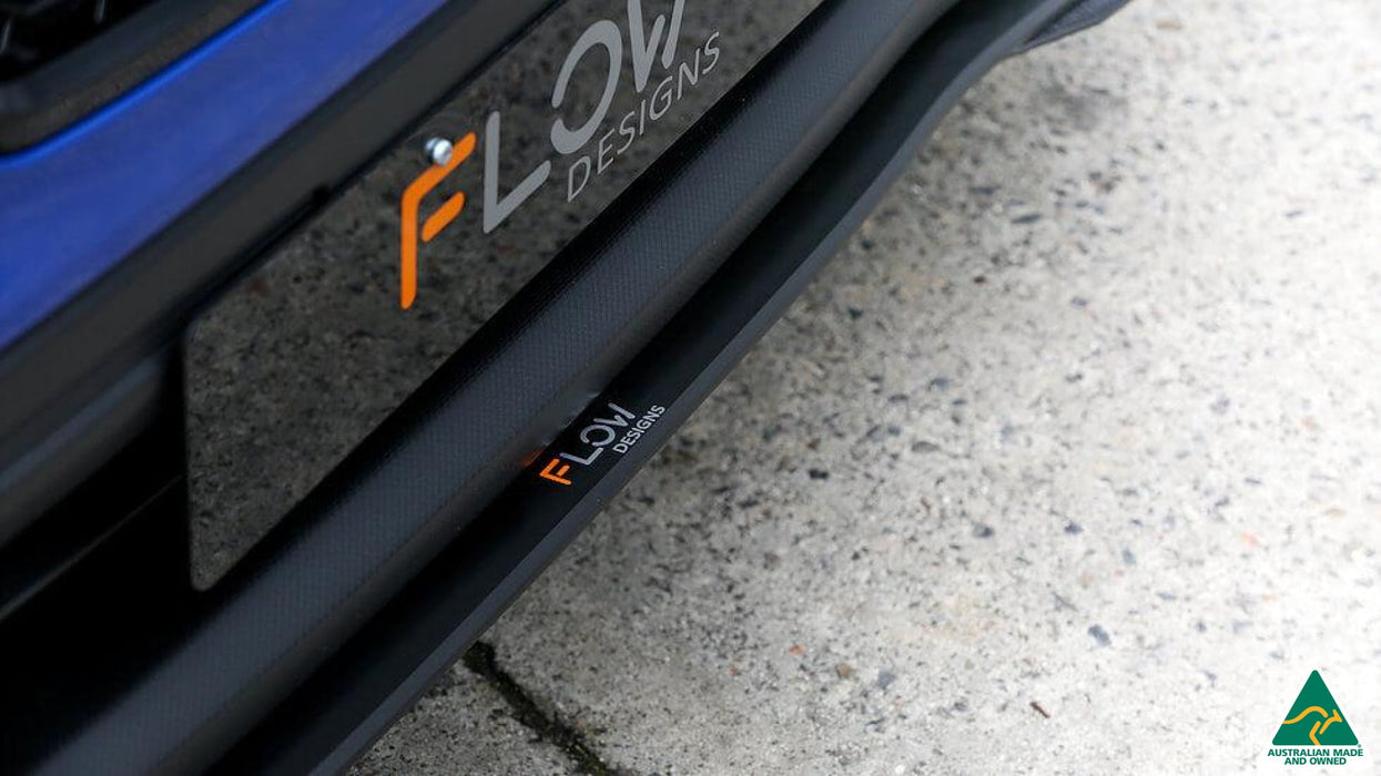 VA WRX & STI Front Lip Splitter Extensions (Pair)-Flow Designs