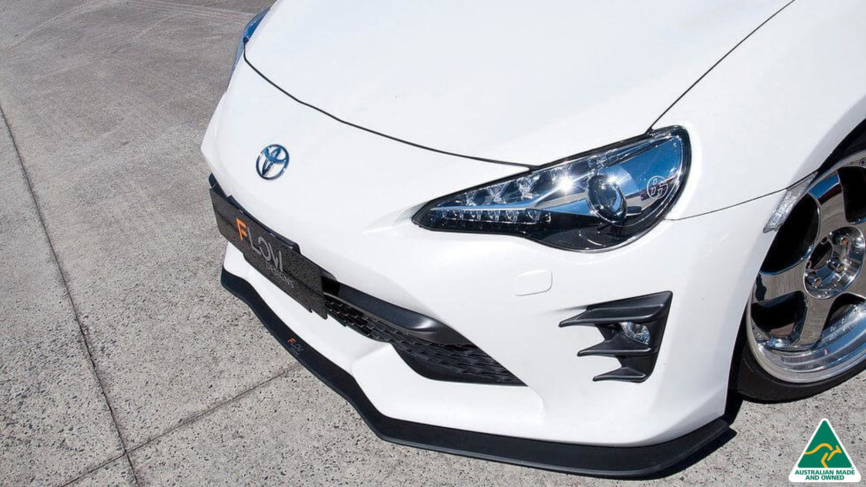 Toyota 86 (Facelift) Front Lip Splitter V1 (Without Support Rods)(Clearance-old design-no finish selection)-Flow Designs