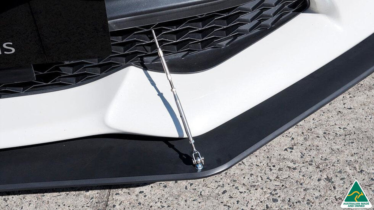Toyota 86 (Facelift) Front Lip Splitter V2 (With Support Rods)-Flow Designs