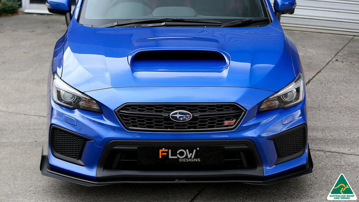 VA WRX & STI Front Lip Splitter Extensions (Pair)-Flow Designs