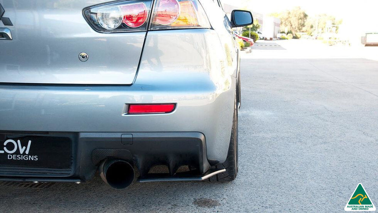 Lancer Evolution X Rear Spats/Pods (2 Piece)-Flow Designs