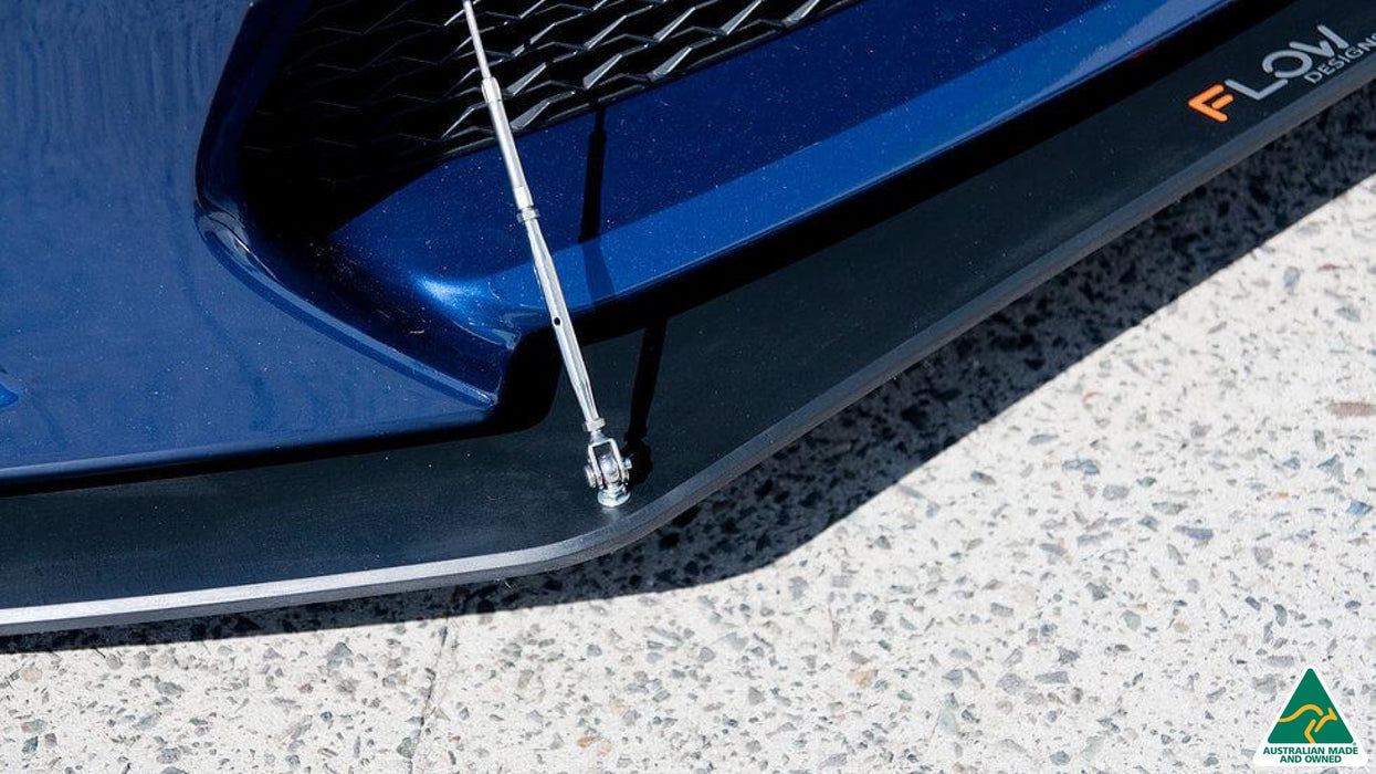 Toyota 86 (GT86/FT86) Front Lip Splitter V2 (With Support Rods)-Flow Designs