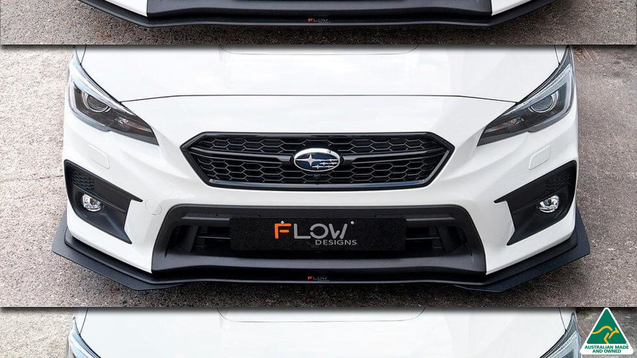 VA WRX & STI Front Lip Splitter Extensions (Pair)-Flow Designs