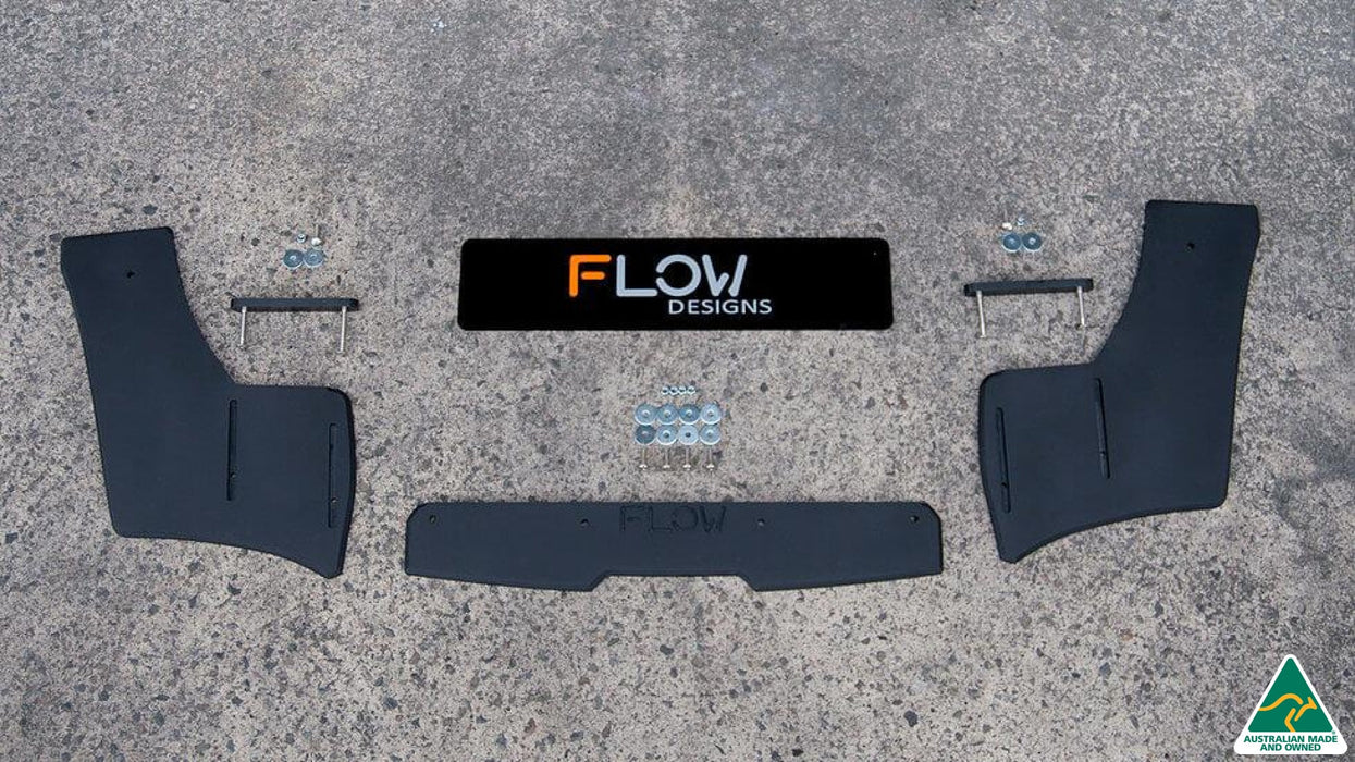 Lancer Evolution X Rear Valance (3 Piece)-Flow Designs