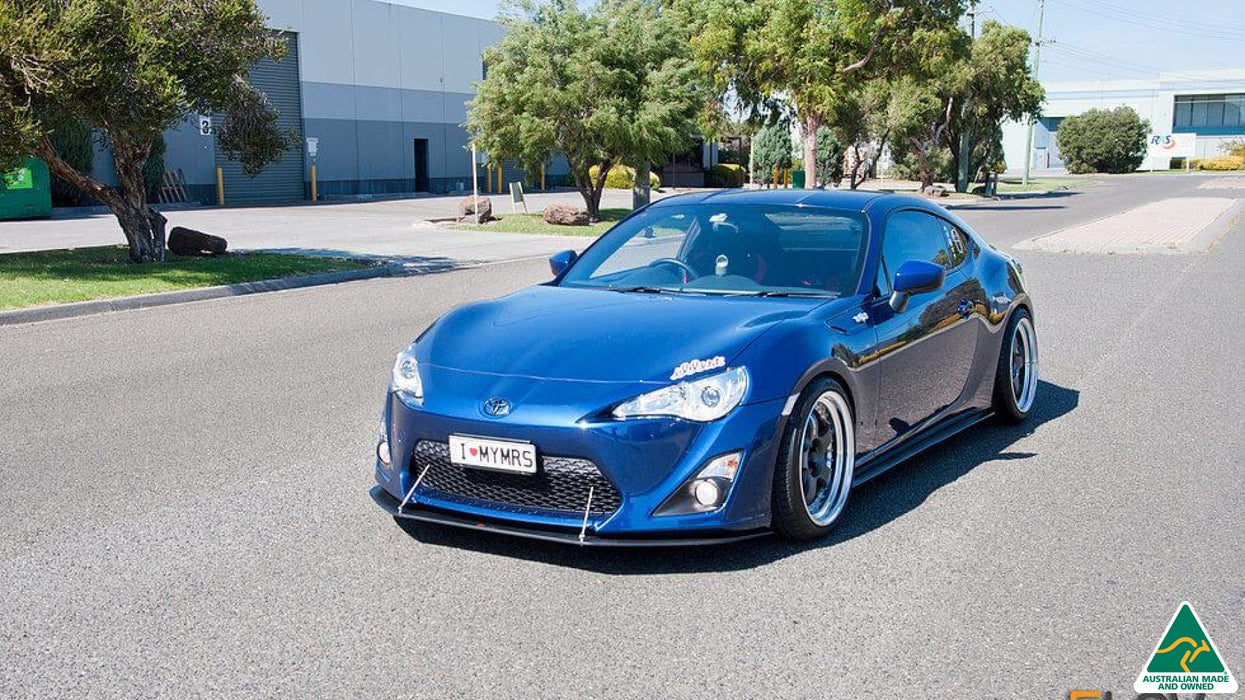 Toyota 86 (GT86/FT86) Front Lip Splitter V2 (With Support Rods)-Flow Designs