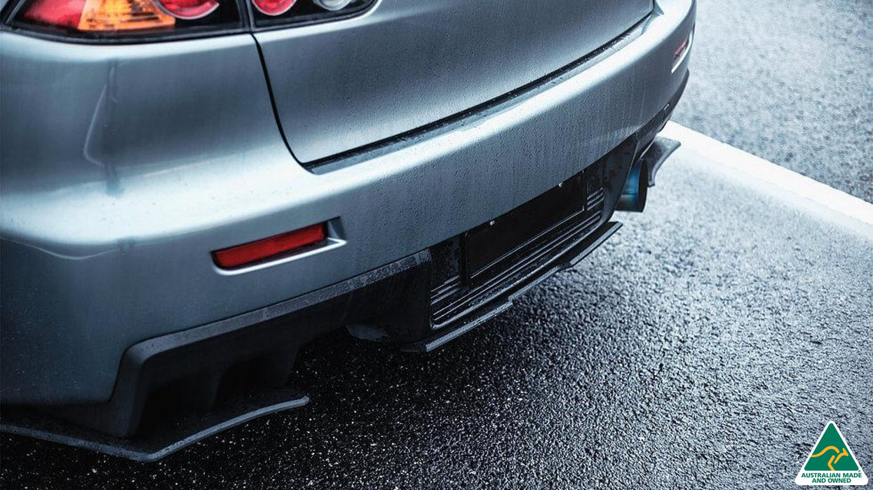 Lancer Evolution X Rear Valance (3 Piece)-Flow Designs