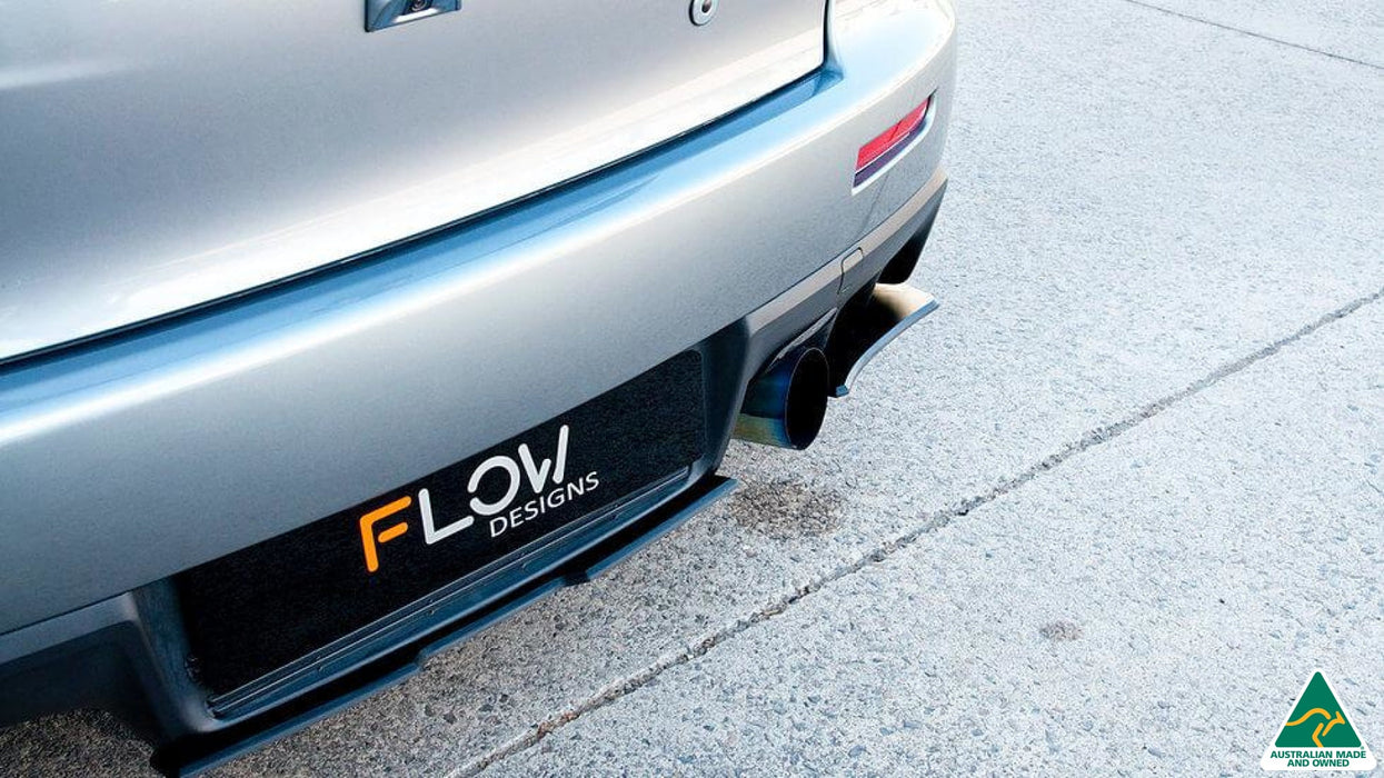Lancer Evolution X Rear Valance (3 Piece)-Flow Designs
