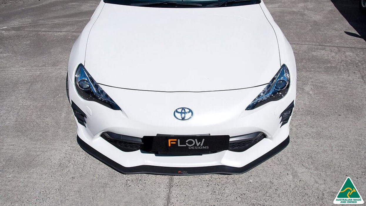 Toyota 86 (Facelift) Front Lip Splitter V1 (Without Support Rods)-Flow Designs