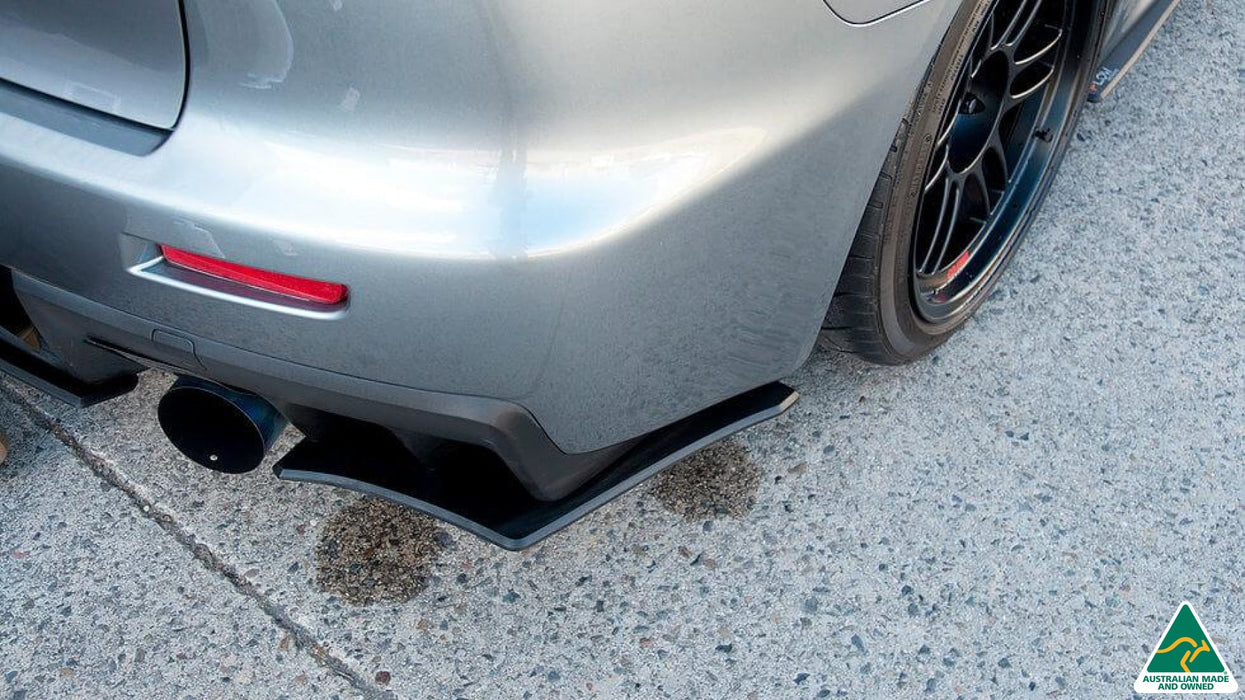 Lancer Evolution X Rear Valance (3 Piece)-Flow Designs