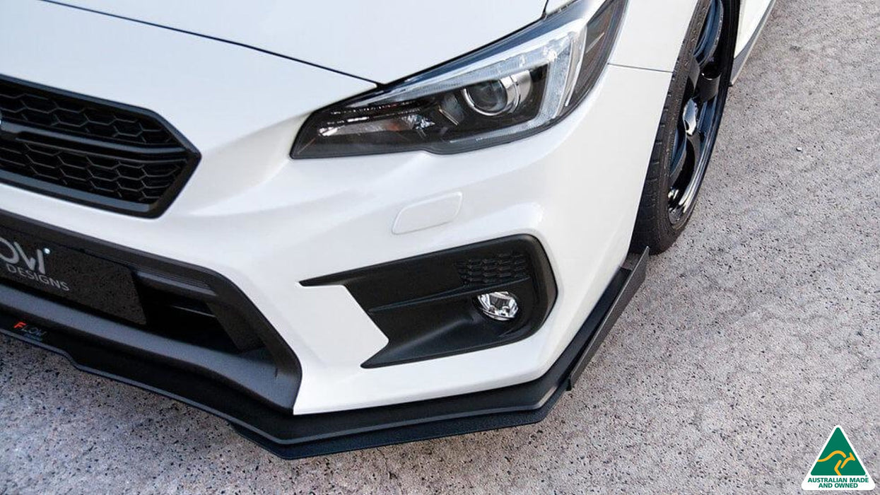 VA WRX & STI Front Lip Splitter Extensions (Pair)-Flow Designs