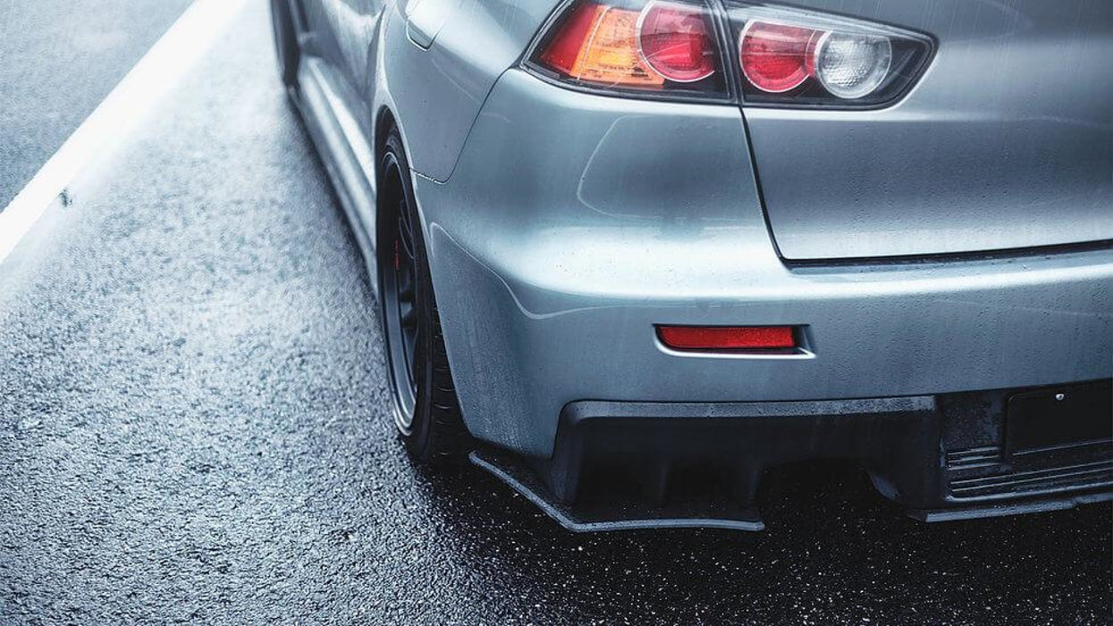 Lancer Evolution X Rear Valance (3 Piece)-Flow Designs