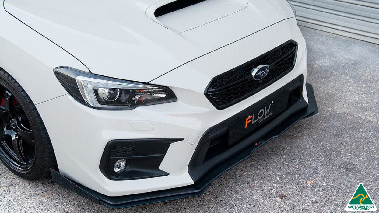 VA WRX & STI Front Lip Splitter Extensions (Pair)-Flow Designs