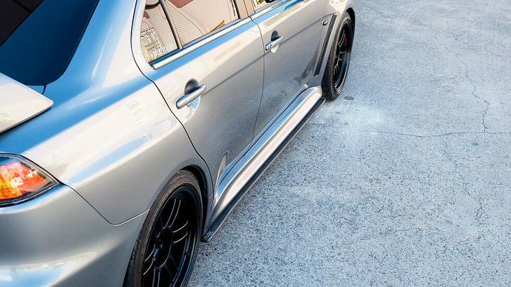Lancer Evolution X Full Lip Splitter Set-Flow Designs