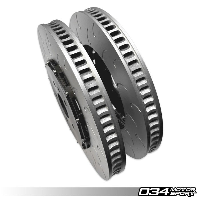 2-Piece Floating Front Brake Rotor Upgrade Kit for 8Y Audi RS3