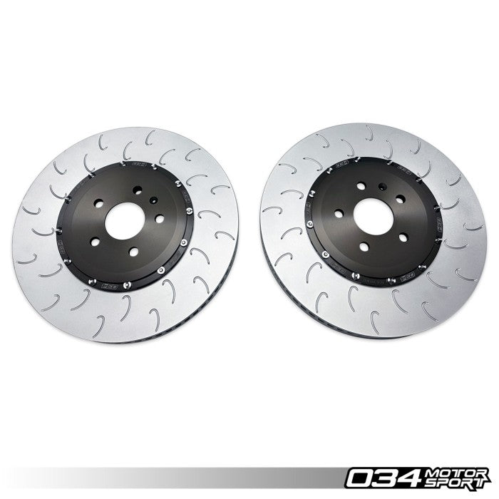 2-Piece Floating Front Brake Rotor Upgrade Kit for 8Y Audi RS3