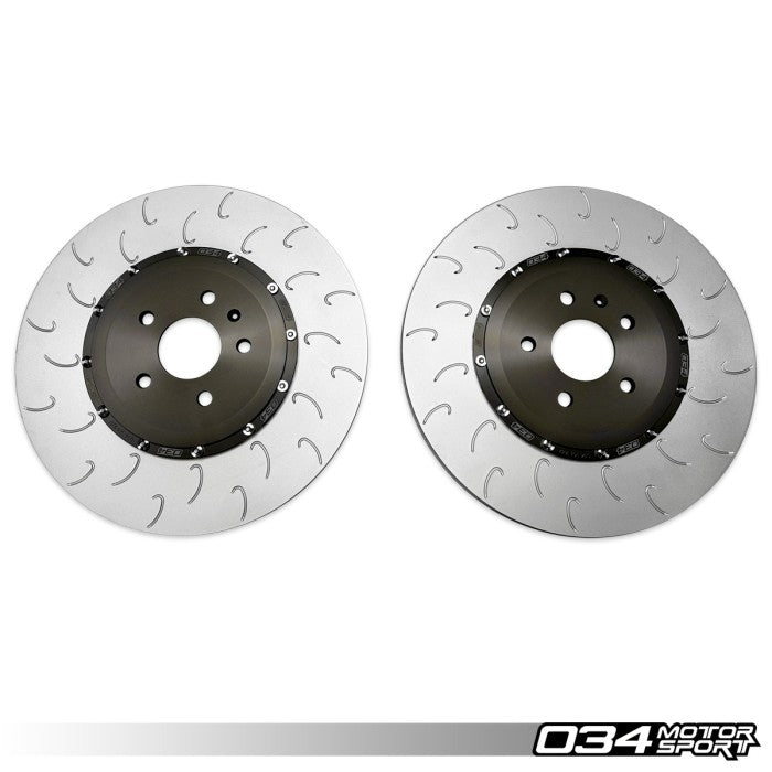 2-Piece Floating Front Brake Rotor Upgrade Kit for 8Y Audi RS3