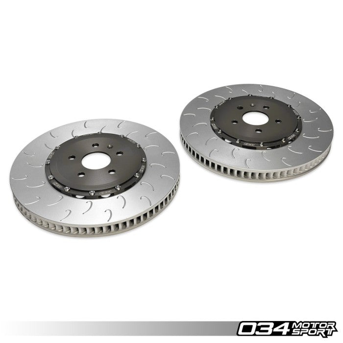 2-Piece Floating Front Brake Rotor Upgrade Kit for 8Y Audi RS3