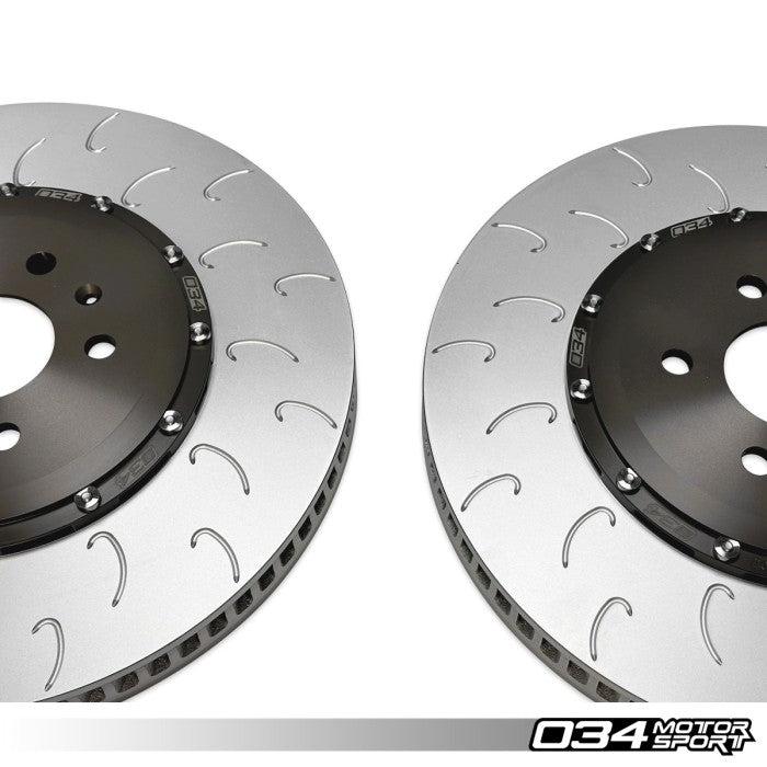 2-Piece Floating Front Brake Rotor Upgrade Kit for 8Y Audi RS3