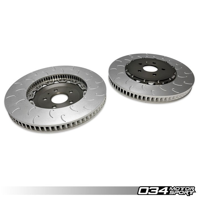 2-Piece Floating Front Brake Rotor Upgrade Kit for 8Y Audi RS3