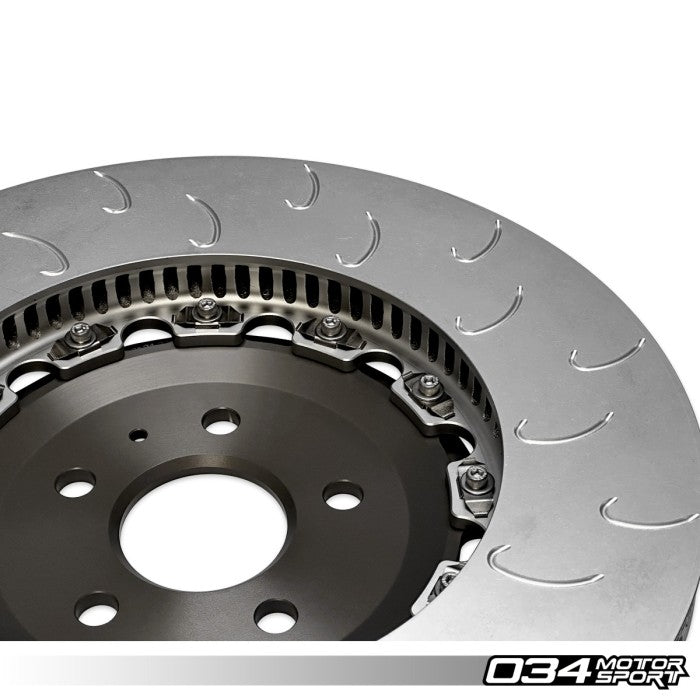 2-Piece Floating Front Brake Rotor Upgrade Kit for 8Y Audi RS3