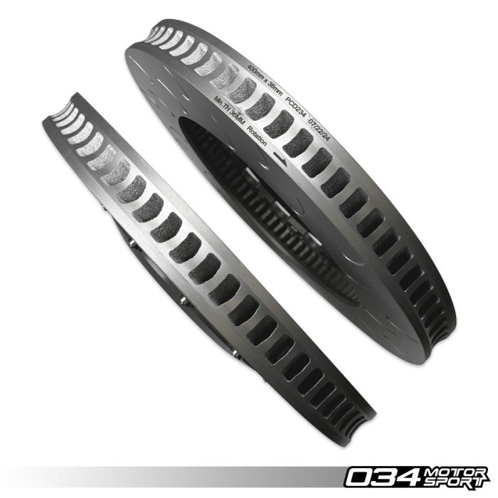 2-Piece Floating Front Brake Rotor Upgrade Kit for Audi 4M/4M.5 SQ7/SQ8