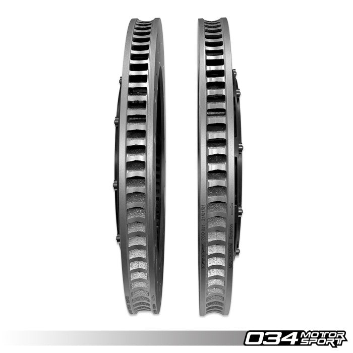 2-Piece Floating Front Brake Rotor Upgrade Kit For Audi 8S TTRS