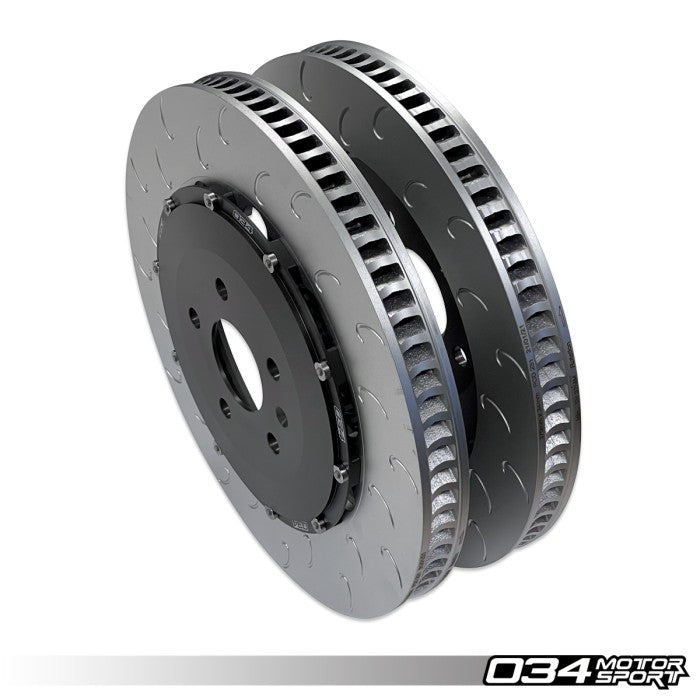 2-Piece Floating Front Brake Rotor Upgrade Kit For Audi 8S TTRS