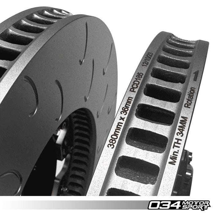 2-Piece Floating Front Brake Rotor Upgrade Kit for Audi B8.5 SQ5