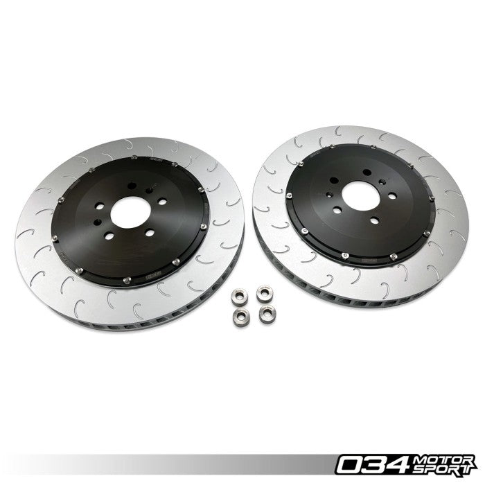 2-Piece Floating Front Brake Rotor Upgrade Kit For Audi R8 Gen 1 & Gen 1.5