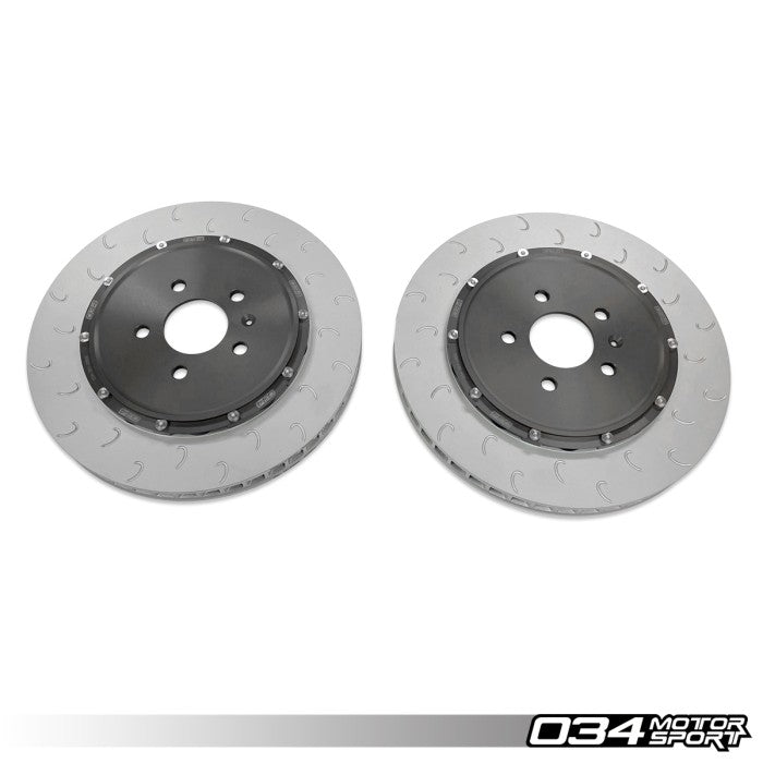 2-Piece Floating Front Brake Rotor Upgrade Kit For Audi R8 Gen 1 & Gen 1.5 01