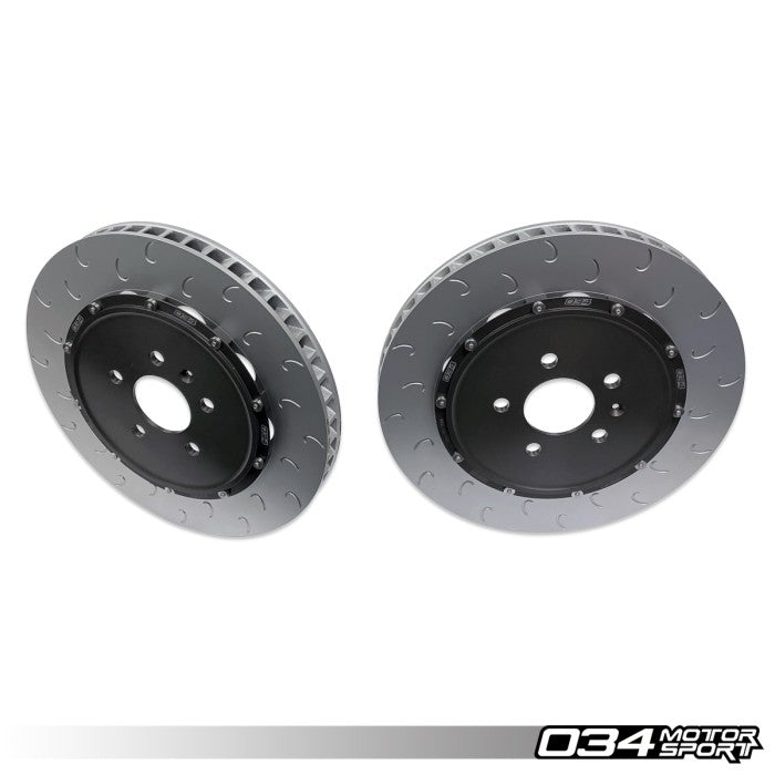2-Piece Floating Front Brake Rotor Upgrade Kit For Audi R8 Gen 1 & Gen 1.5 01