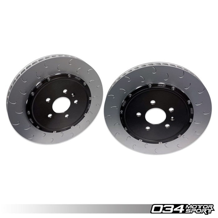 2-Piece Floating Front Brake Rotor Upgrade Kit For Audi R8 Gen 1 & Gen 1.5 01