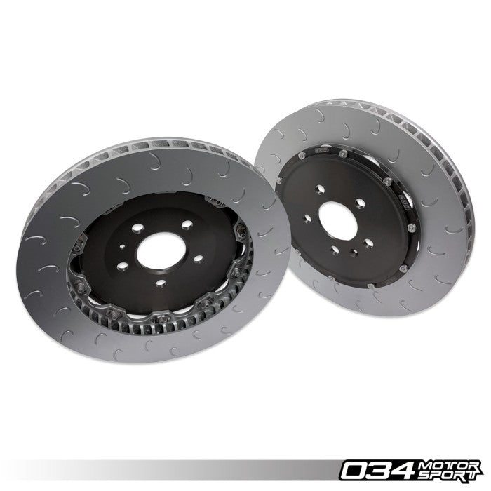 2-Piece Floating Front Brake Rotor Upgrade Kit For Audi R8 Gen 1 & Gen 1.5 01