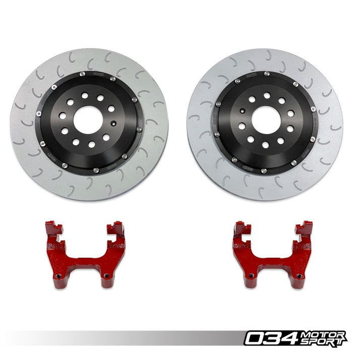 2-Piece Floating Rear Brake Rotor 350mm Upgrade for MQB VW & Audi