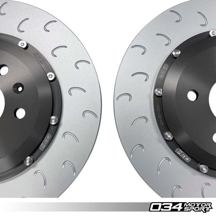 2-Piece Floating Rear Brake Rotor Upgrade Kit for Audi B8/B8.5 S4/S5 & Q5/SQ5