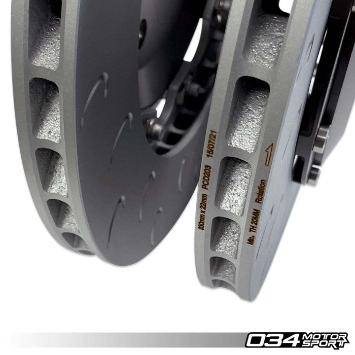 2-Piece Floating Rear Brake Rotor Upgrade Kit for Audi B8/B8.5 S4/S5 & Q5/SQ5