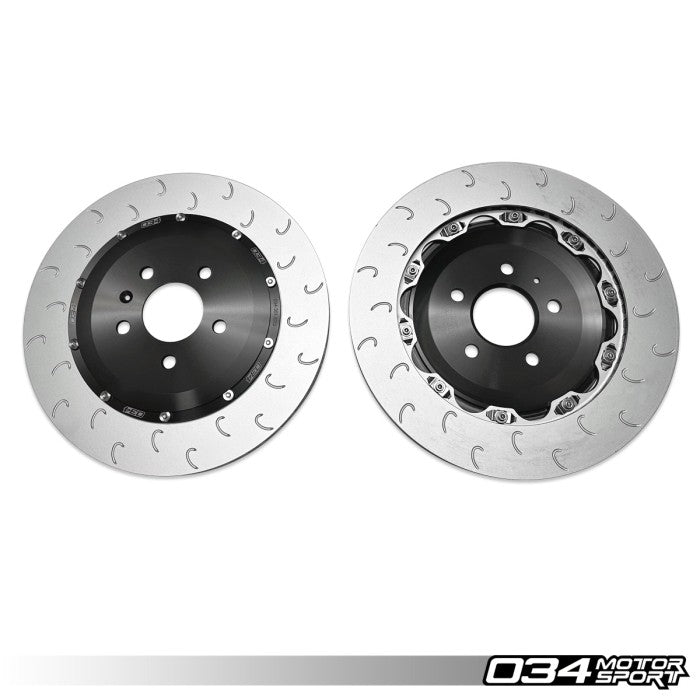 2-Piece Floating Rear Brake Rotor Upgrade Kit for Audi C7 S6/S7