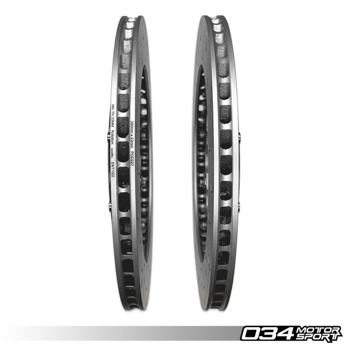 2-Piece Floating Rear Brake Rotor Upgrade Kit for Audi C7 S6/S7