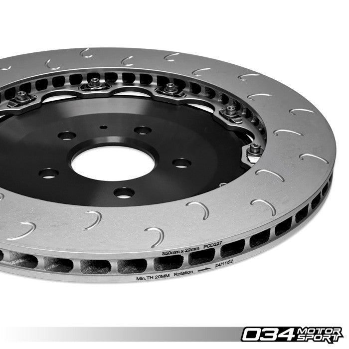 2-Piece Floating Rear Brake Rotor Upgrade Kit for Audi C7 S6/S7